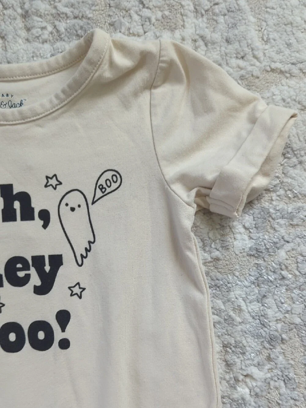 NWT Cat & Jack Ghost Graphic Bodysuit Size 18 Months